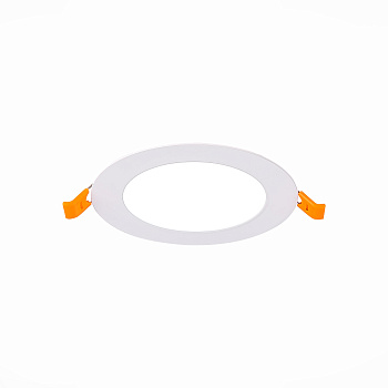 Светильник встраиваемый Белый LED 1*6Вт 4000К 370Lm Ra80 110° IP20 D150xH8 90-265В ST209.548.06 ST LUCE
