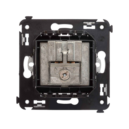 Розетка TV-FM-SAT в стену, "Avanti", "Черный матовый" DKC