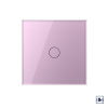 Сенсорный дверной звонок 1 клавиша 1 модуль Розовый Livolo