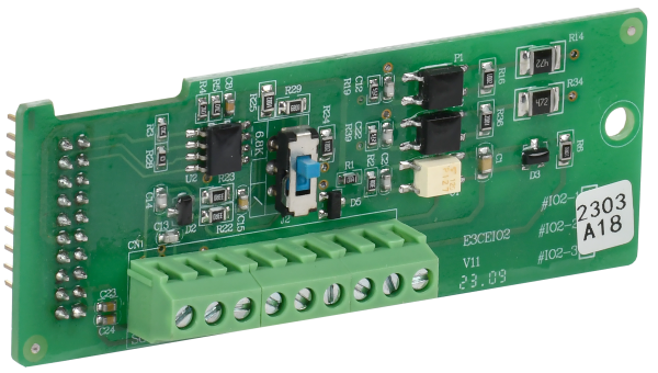 Плата расширения входов/выходов ПЧ A150 2 цифровых входа + 1 релейный выход + RS485 Modbus ONI