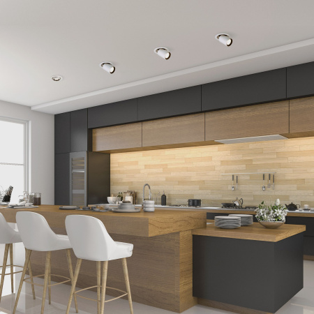 Встраиваемый точечный светодиодный светильник 10Вт 4200К белый матовый IP20 (a052448) Elektrostandard