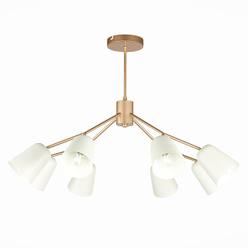 Люстра потолочная Золотистый/Белый E14 8*40Вт SLE155902-08 EVOLUCE