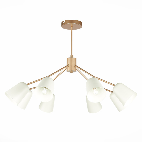 Люстра потолочная Золотистый/Белый E14 8*40Вт SLE155902-08 EVOLUCE