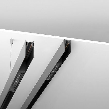 Шинопровод для низковольтных трековых светильников, черный, 1м, CABM1000