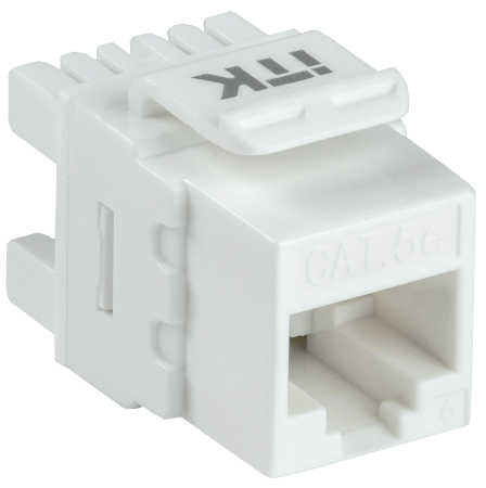 ITK Модуль Keystone Jack кат.5E UTP 110 IDC 180град