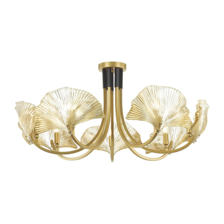 Люстра E14 7*40W VENTAGLIO золотой/чёрный/стекло ODEON LIGHT