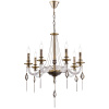 Люстра 7*E14 40Вт Бронза Антик IP20 Charis FR2007PL-07BZ Freya