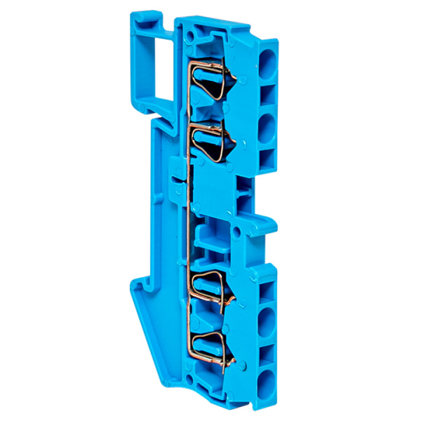 Колодка клеммная пружинная JXB-ST-2,5 31А 4 вывода синяя PROxima EKF Колодка клеммная пружинная JXB-ST-2,5 31А 4 вывода синяя PROxima EKF
