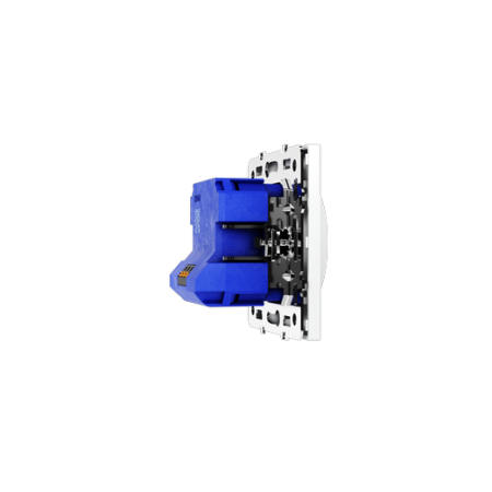 Светорегулятор встраиваемый Voltum S70 поворотно-нажимной 600 Вт, (белый матовый)