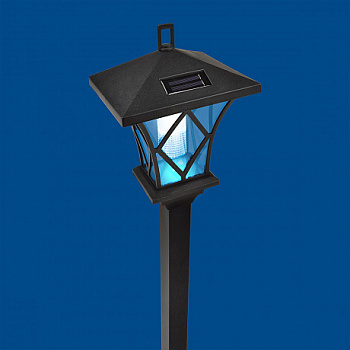 Св-к садовый на солн.батарее "Ретро" 2LED 1м пластик/черный USL-S-185/PM1000 Uniel