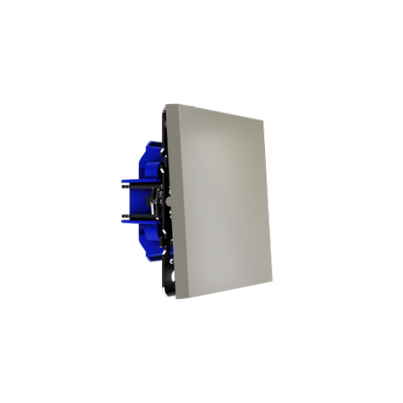 Выключатель с самовозвратом встраиваемый Voltum S70 одноклавишный 10А, (шелк)