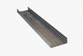 Лоток перфорированный ЛМ 400х50х2000 УТ1,5, оцинкованный лист, S2,0