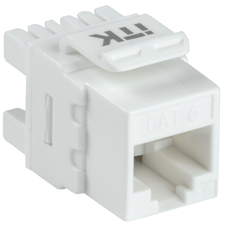 ITK Модуль Keystone Jack кат.6 UTP 110 IDC 180град