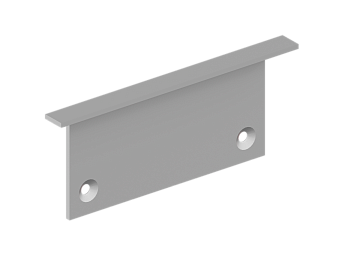 Donel Боковая глухая заглушка для профиля DN18512 Цвет:Анодированное серебро,Серия:DN8ALE