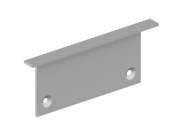 Donel Боковая глухая заглушка для профиля DN18512 Цвет:Анодированное серебро,Серия:DN8ALE