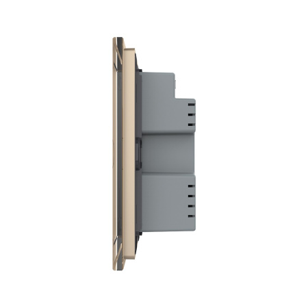 Сенсорный выключатель 4 клавиши 1 пост Золотой UK стандарт Livolo