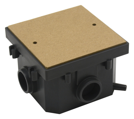 Donel Лючок 2 мод. (1 мод. 45х45 мм.), антрацит, IP44, (с уст. набором)