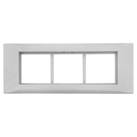 Рамка+суппорт 6 модулей (3 поста) для парапетного кабельного канала C-Line EKF