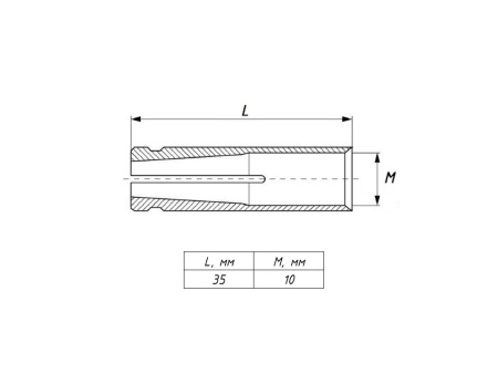Анкер латунный забивной М10 EKF