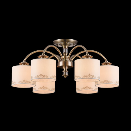 Потолочный светильник 6*E14 40Вт Латунь IP20 Ksenia FR2539CL-06BS Freya
