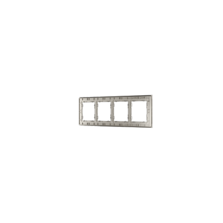 Рамка стеклянная Voltum S70 на 4 поста, (кашемир, стекло)