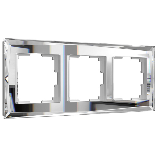 Diamant Рамка на 3 поста (зеркальный) Werkel