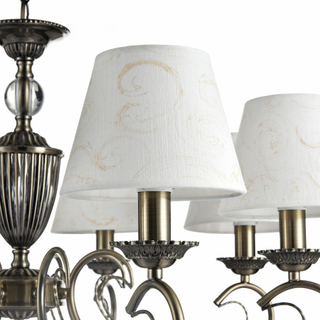 Люстра 8*E14 40Вт Бронза IP20 Brossard FR2904-PL-08-BZ Freya