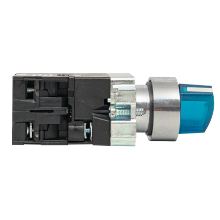 Переключатель BD33 3P c синей подстветкой 24В NO PROxima EKF