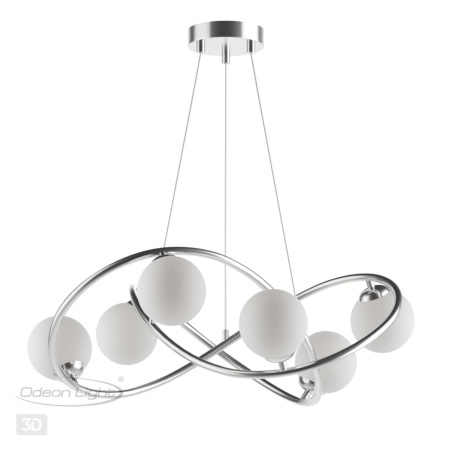 Люстра G9 6*40W SLOTA никель/белый ODEON LIGHT