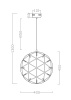 Подвесной светильник 26Вт 3000K Хром IP20 Amber FR5099PL-L21CH Freya