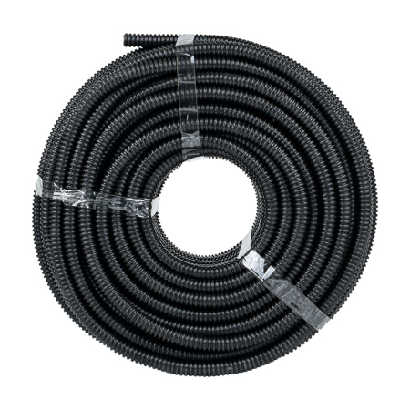 Труба гофр, ПНД с протяжкой d16 мм (100 м) черная EKF-Plast