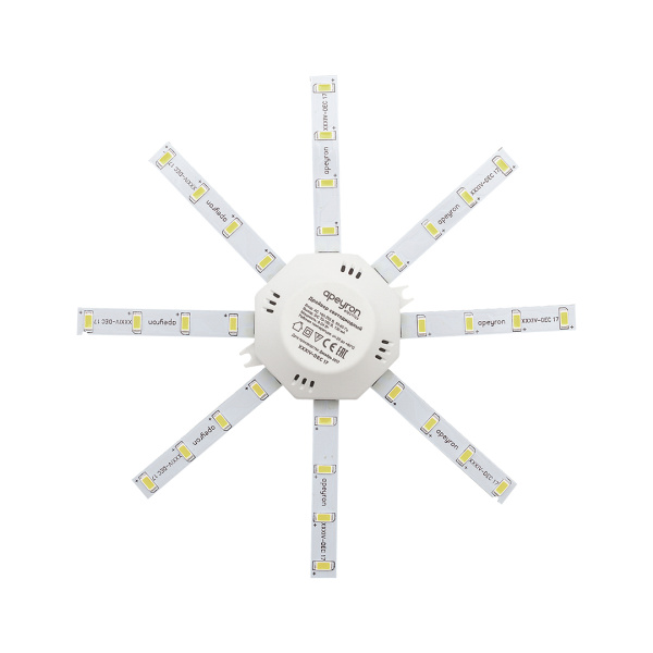 12-08 Комплект светод. линеек "Звездочка" для н/п свет-ка 220В, 12Вт, smd5730, IP30, 900Лм, 3000К, Ø180мм APEYRON