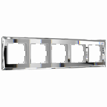 Diamant Рамка на 5 постов (зеркальный) Werkel