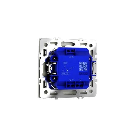 Проходной переключатель встраиваемый Voltum S70 одноклавишный 10А, (сталь)