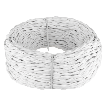 Ретро кабель витой 2х2,5 (белый) 20 м Werkel