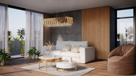 Подвесной светильник 4*E14 40Вт Латунь IP20 Artistico MOD017PL-04BS Maytoni