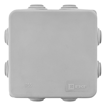 Коробка распределительная КМР-030-031 с крышкой наружная (80х80х50) 7 мембранных вводов IP54 PROxima EKF