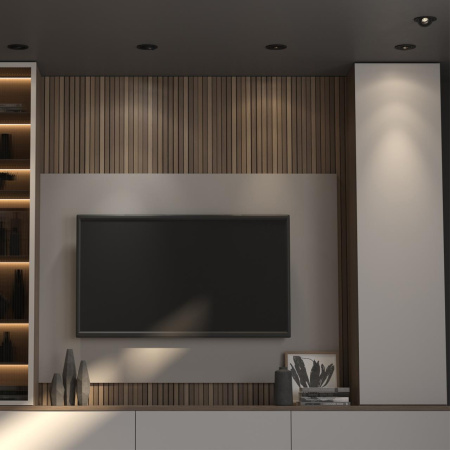 Св-к встр.св/д IP20 LED 18W 1600Лм 4000K 220V GESSO черный NOVOTECH