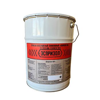 Герметик огнестойкий ЭСПРИЗОЛ SDF-1 однокомпонентный силиконовый для заделки универсальных кабельных проходок, метал. ведро 15 кг Ostec