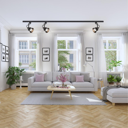 Св-к трековый однофазный IP20 GU10 50W 230V VETERUM черный B NOVOTECH