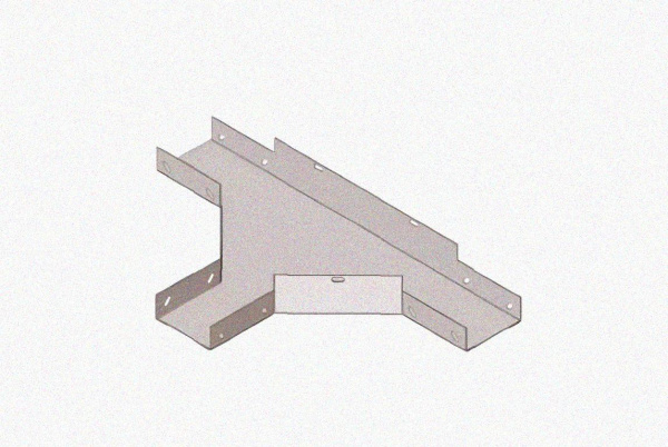Лоток тройниковый глухой ОТГ 400х100 УХЛ1, оцинкованный лист S1,0