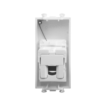 Телефонная розетка RJ-12 модульная, "Avanti", "Белое облако", 1 модуль DKC