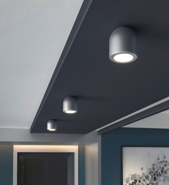 Светильник накладной 1*GU10 серебряный (a050674) Elektrostandard