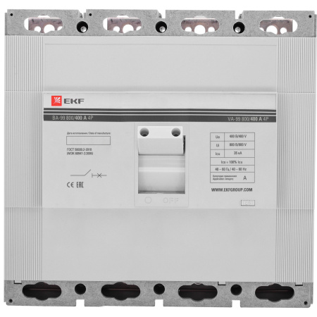 Выключатель автоматический ВА-99 800/500А 4П 35кА EKF PROxima