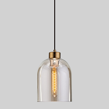 Подвесной светильник с плафоном 1*E27 60Вт латунь IP20 Tandem (50119/1 латунь) Eurosvet