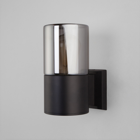 Уличный настенный светильник 1*E27 черный IP54 Roil (a055630) Elektrostandard