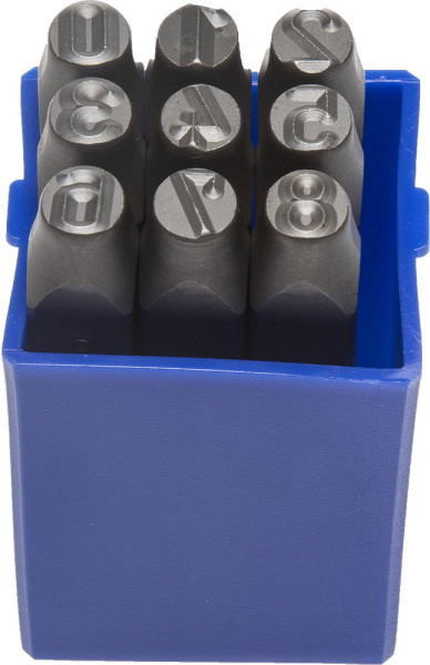 Клейма цифровые арабские, шрифт 8мм ЗУБР