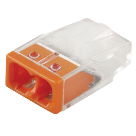 Клемма монтажная 2-проводная STEKKER для 1-жильного проводника, LD2273-202