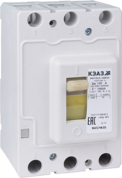 Выключатель автоматический ВА57Ф35-340010-80А-800-400AC-УХЛ3