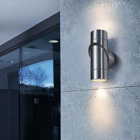 Уличный настенный светодиодный светильник 6Вт 3000К хром IP54 Vortex (a038418) Elektrostandard